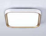 Потолочный светодиодный светильник FZ1259 WH/GD белый/золото 27W 5000K 350*350*60 (Без ПДУ)
