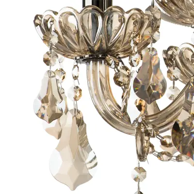 715067 Люстра NATIVO 6x40W E14 КОНЬЯК/ЧЕРНЫЙ ХРОМ/БЕЖЕВЫЙ Lightstar