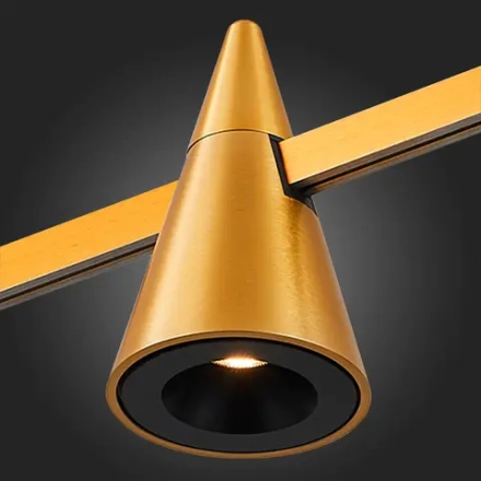 ST813.206.05 Магнитный трековый светильник FARM Золотистый LED 1*5W 3000K 272Lm Ra90 60 IP20 D70xH115 24V