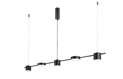 Светильник подвесной Crystal Lux TRISTAN SP5 L1200 BLACK 3690/205