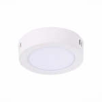 ST112.542.06 Светильник настенно-потолочный Белый LED 1*6W 4000K 370Lm Ra80 120° IP20 D110xH28 90-265V