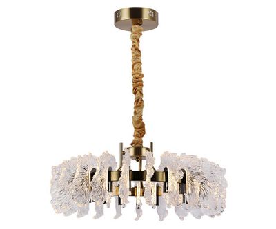 Люстра Мару латунь/черный жемчуг d60 h150 Led 40W (3000K)