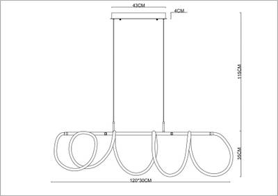 Подвесная люстра Arte Lamp KLIMT A2850SP-75PB, 1хLED