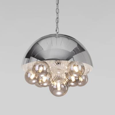 Подвесной светильник со стеклянными плафонами 30178 хром