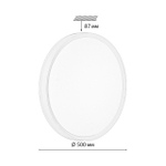 7708/EL COLOR SN 154 Светильник пластик/розовый LED 70Вт 3000-6000К D500 IP43 пульт ДУ KEZO PINK