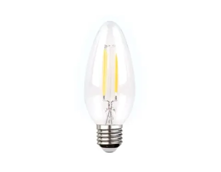 Филаментная светодиодная лампа Filament LED C37-F 6W E27 4200K (60W)