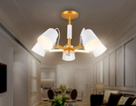 Подвесная люстра TR3101/5 WH/GD белый/золото E14 max 40W D680*370