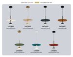 Светильник светодиодный подвесной LH72611 WH/GR белый/бирюзовый 6W 3000K D300*260-1770