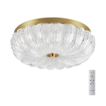 7719/36L PIKO LED SN 567 Светильник металл/стекло/прозрачный/золотой LED 36Вт 3000-6500K D300 IP20 пульт ДУ TESORO