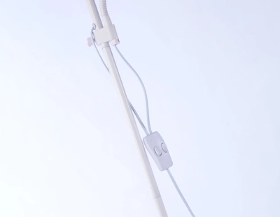 Светильник напольный с выключателем на проводе TR97622 WH белый E27+E14 max 40W D245/100*1770