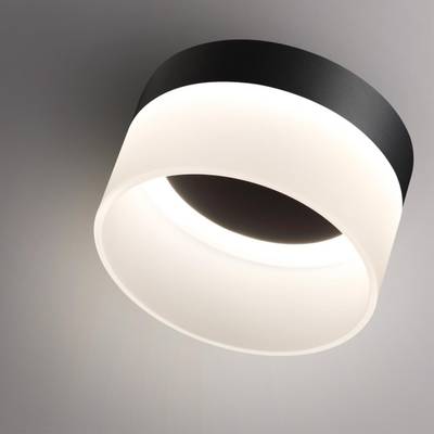 359446 OVER NT24 336 черный Светильник накладной светодиодный IP20 LED 18W 220-240V 4000K 1170Лм AURA