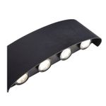 SL089.401.08 Светильник уличный настенный ST-Luce Черный кварцевый LED 8*1W 4000K