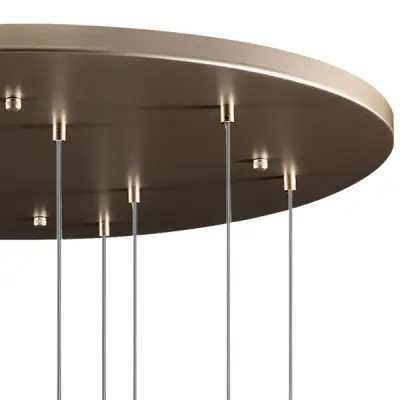 813093 Люстра GLOBO 9х40W E14 шампань/белый