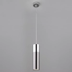 Светодиодный подвесной светильник в стиле лофт 50135/1 LED хром/черный жемчуг, LED
