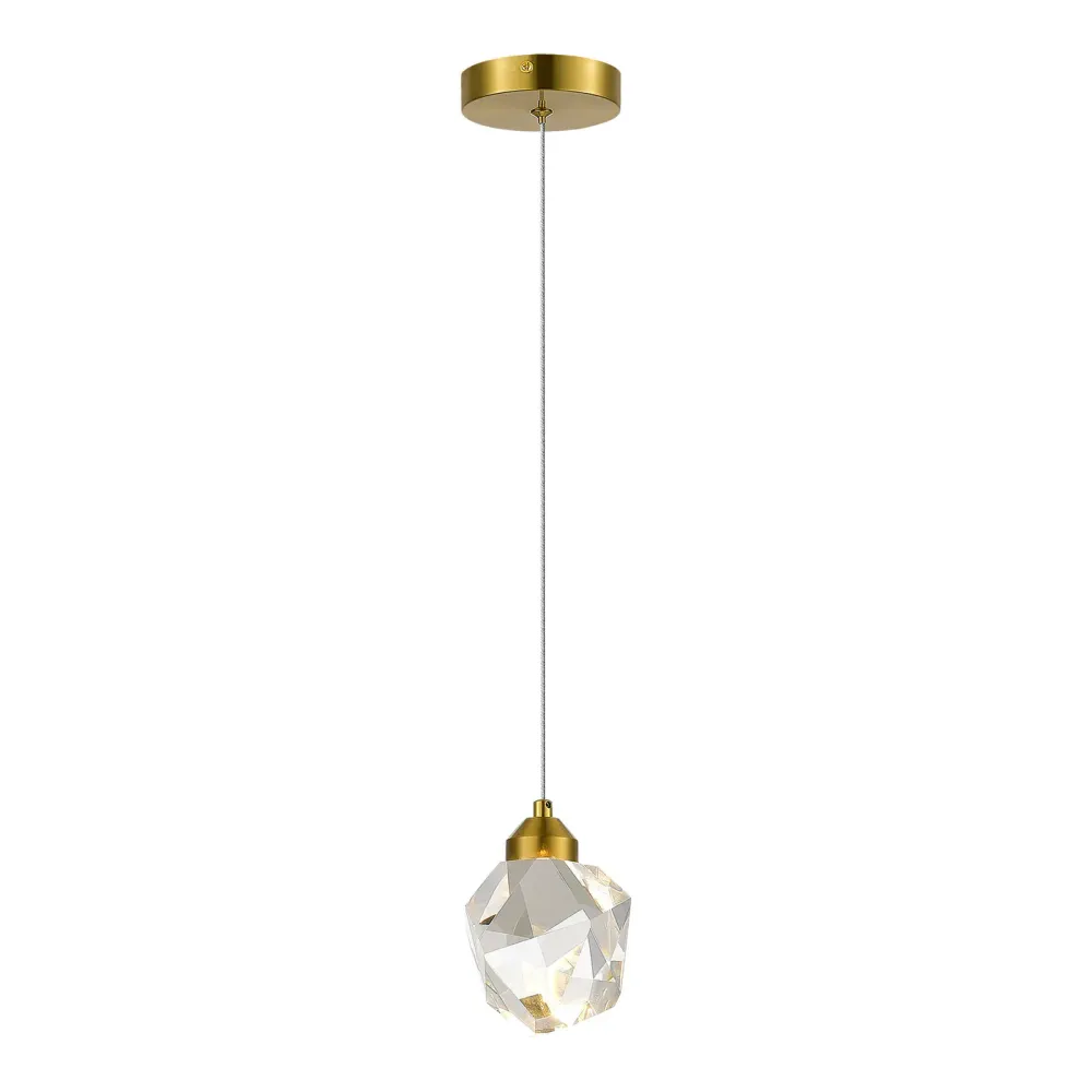 SL6114.203.01 Подвес ST-Luce Золотистый/Прозрачный LED 1*3W 3000K
