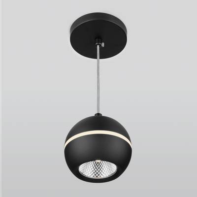 Подвесной светодиодный светильник 9W 4200K черный DLS023