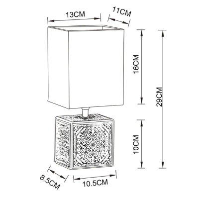 Декоративная настольная лампа Arte Lamp FIORI A4429LT-1BA, 1хE14