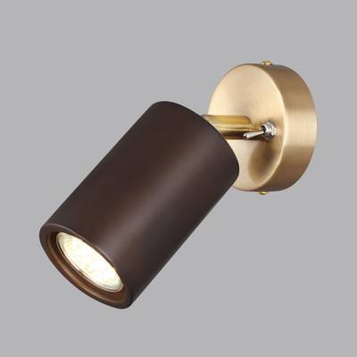 7062/1W MINIMA ODL25 237 Настенный светильник темное дерево/металл с выкл. IP20 GU10 LED 7W 220V CAUCHO