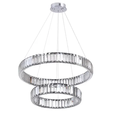 4930/60L L-VISION ODL24 593 хром/прозрачный металл/хрусталь Люстра LED 60W 4000K 7140Лм VEKIA