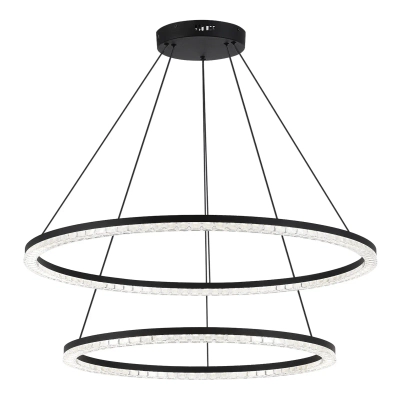 SL1018.403.02 Светильник подвесной ST-Luce черный/прозрачный LED 2*96W 4000K