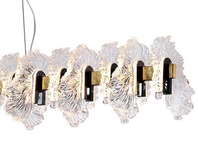 Люстра Мару латунь/черный жемчуг w120*16 h200 Led 40W (3000K)