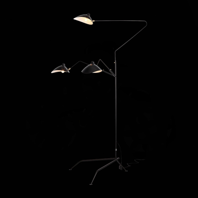 SL305.405.03 Торшер ST-Luce Черный/Черный, Белый E27 3*60W