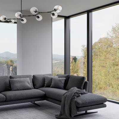 SLE154823-09 Люстра подвесная Золотистый/Прозрачный E27 9*40W