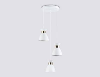 Светильник подвесной TR8467/3 WH/FGD белый/золото E27/3 max 60W D340*1000