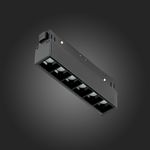 ST361.446.06 Магнитный трековый светильник Черный LED 1*6W 4000K 532Lm Ra&gt;80 36° IP20 L115xW22xH44 48V