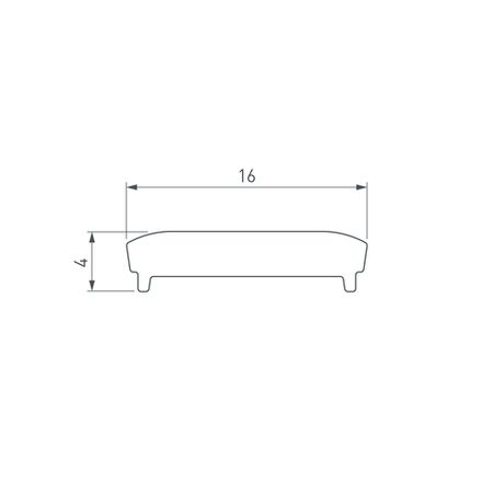 Экран FLOOR18-H15-3000 BLACK (Arlight, Пластик)