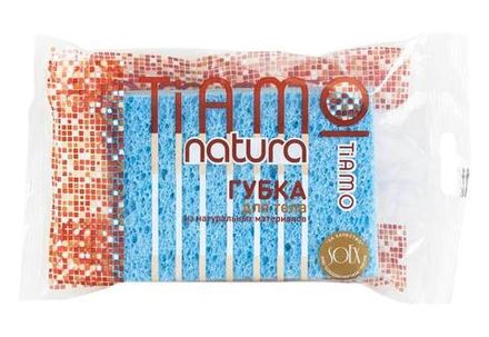 Губка для тела TIAMO Natura "ОРИГИНАЛ", целлюлоза