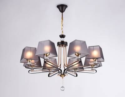 Светильник подвесной TR4618/8 CF/FGD кофе/золото E27/8 max 40W D760*810