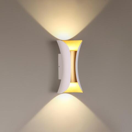 3886/6WG HIGHTECH ODL20 387 бел/золот/металл Настен.светильник LED 4000K 120° 6W 220V IP54 KRISTA
