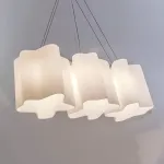 802130 Подвес NUBI 3х40W E27 ХРОМ/БЕЛЫЙ