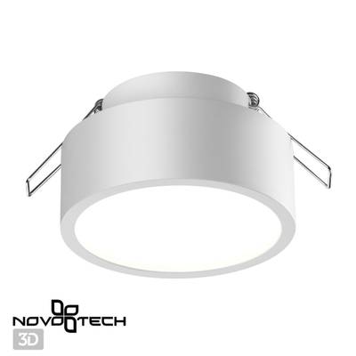 358903 SPOT NT22 588 белый Встраиваемый влагозащищенный светильник IP54 LED 4000K 10W 220V MAY