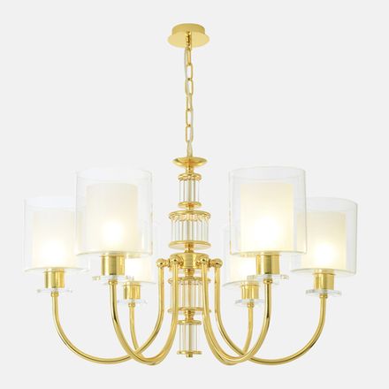 Люстра Crystal Lux ELENA SP6 GOLD 1621/306