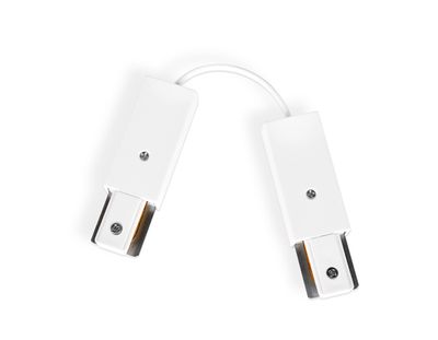 Коннектор гибкий однофазный для соединения трековых шинопроводов GL7087 WH белый