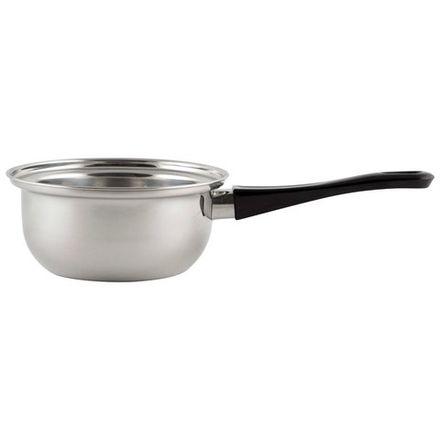 Ковш Buono из нерж стали с бакел ручкой, зерк полировка, объем 0,75 л, диа 14 см, однослойное дно (Минимальная отгрузка 24 шт)