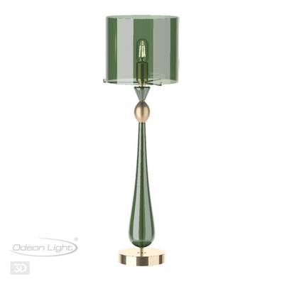 4889/1T STANDING ODL_EX22 189 золотой/зеленый/стекло База для высокой лампы E27 1*60W TOWER