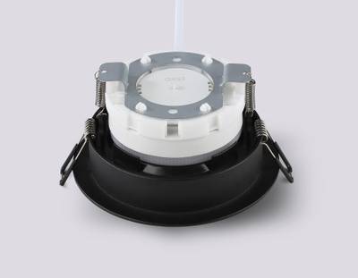 Светильник встраиваемый TN52336 SBK/GBK черный песок/черный глянец GX53 max 12W D115*25