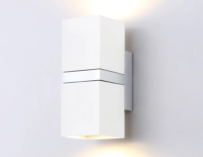 Настенный светильник FW245/2 WH/CH белый/хром GU10*2 max 12W 155*61*80