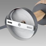 8096/6C MODERNI LN25 267 серый/серый металл, дерево/металл Люстра потолочная Е27 6*60W 220V COLANGE