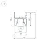 Профиль FOLED-CEIL-SIDE-2000 (Arlight, Алюминий)