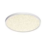 7661/32L MITRA LED SN 56 Светильник пластик/белый LED 32Вт 3000/4000K D400 IP40 OMEGA WHITE