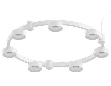 Корпус светильника Techno Ring подвесной для насадок Ø85мм C9236/7 SWH белый песок D635*70.5mm GX53/7