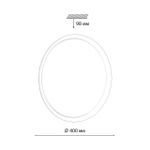 7776/DLN PALE SN 110 Светильник пластик/белый LED 48Вт 3000/4000/6000К D400 IP43 CCT JOLLY