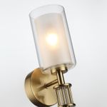5088/1WA CLASSIC ODL25 655 античная бронза/стекло Бра E14 1*40W SAGA