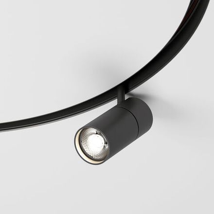 Slim Magnetic Трековый светильник для радиусного шинопровода 12W 4200K Comfi чёрный Ø 800мм 85188/01