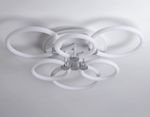Светильник светодиодный потолочный FA3844/3+3 WH белый 102W 3000K-6400K+RGB D670*115 (ПДУ РАДИО 2.4G)