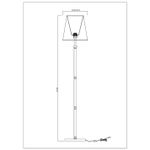 Торшер Arte Lamp KENSINGTON A4098PN-1CC, 1хE27